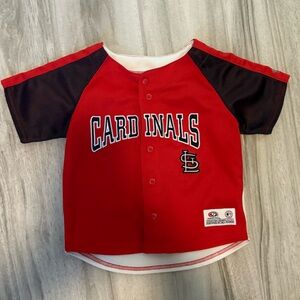 3T Red Cardinals Baseball Jersey